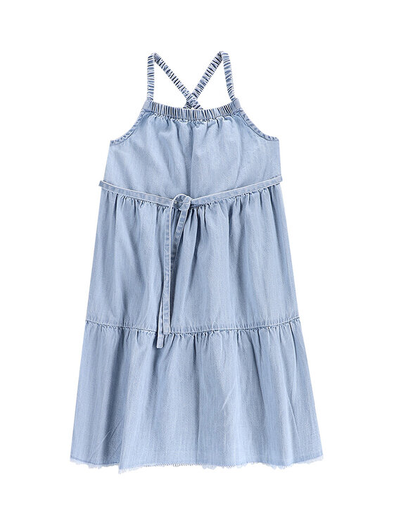 Coccodrillo Sukienka jeansowa WC5128302HGK Błękitny Relaxed Fit