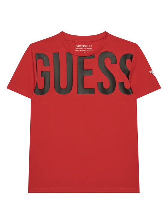 Guess T-Shirt L6GI26 J1314 Czerwony Regular Fit