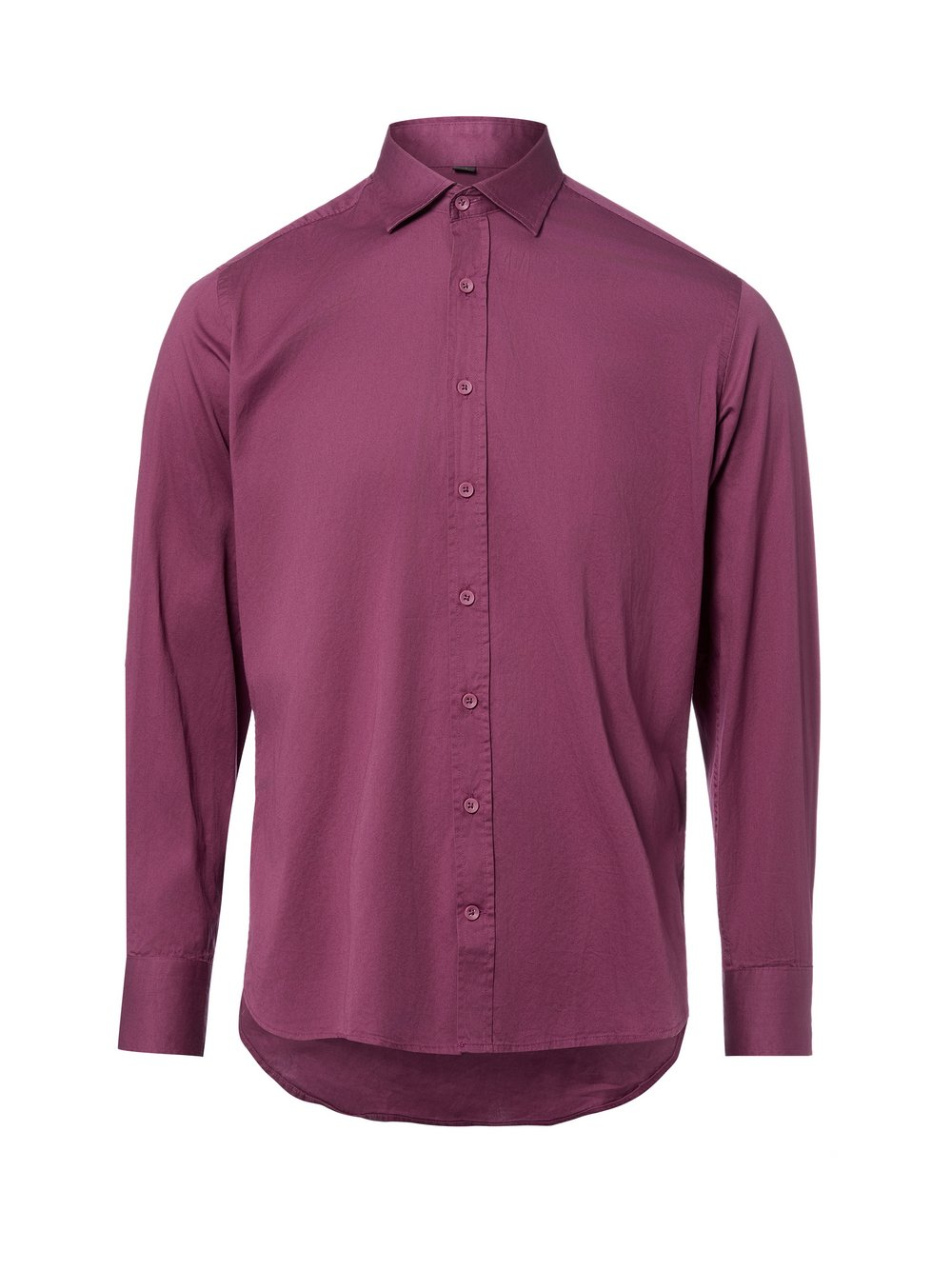 Nils Sundström Męska koszula casual Mężczyźni Modern Fit Bawełna lila, L