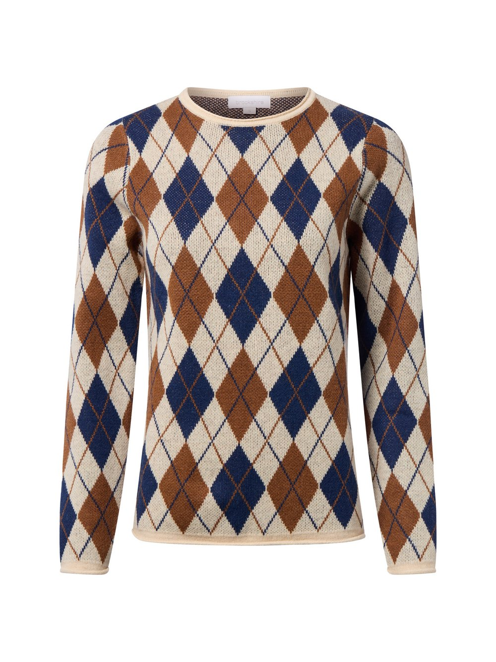 brookshire Wełniany sweter damski Kobiety Wełna beżowy|brązowy|niebieski, XXL