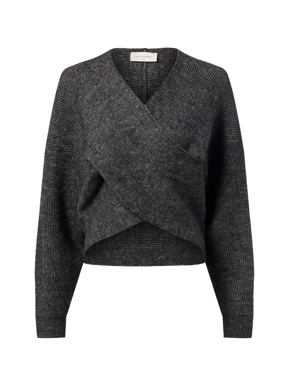 Msch Copenhagen Sweter damski z zawartością alpaki - MSCHZinelle Kobiety szary, L/XL