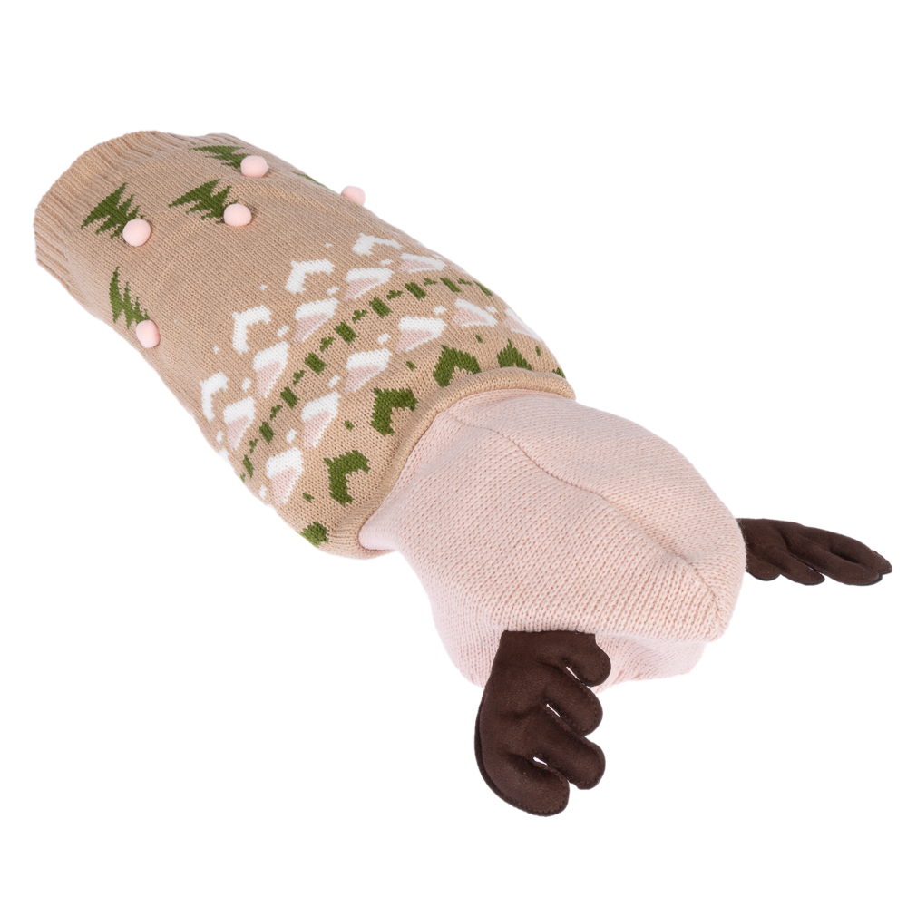 TIAKI sweter renifer dla psów - Rozmiar XL: długość pleców ok. 40 cm miniaturka