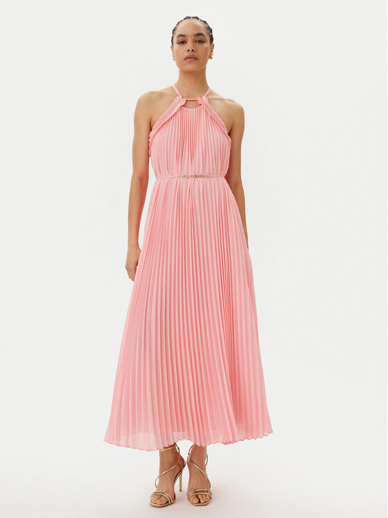 TWINSET Sukienka koktajlowa 251TP2332 Różowy Loose Fit