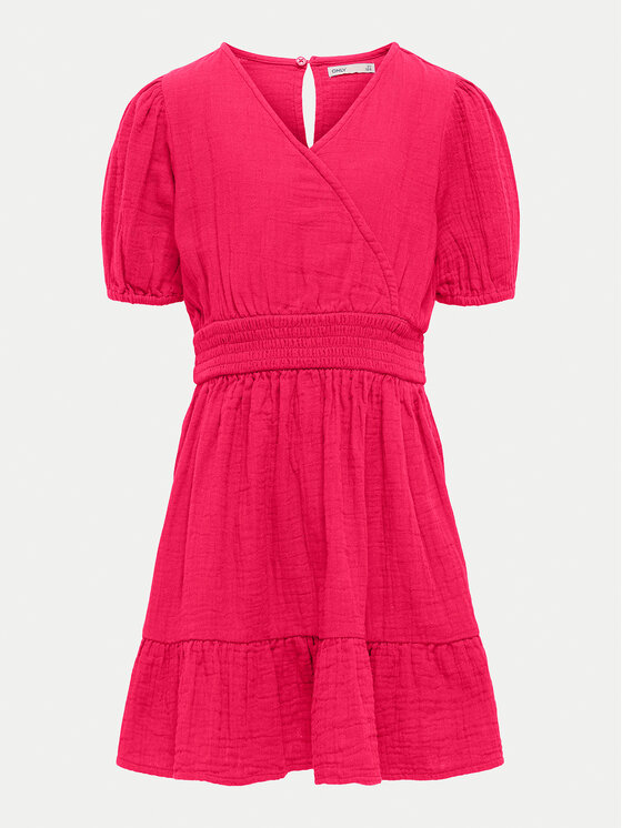 Kids ONLY Sukienka letnia Thyra 15339620 Różowy Regular Fit