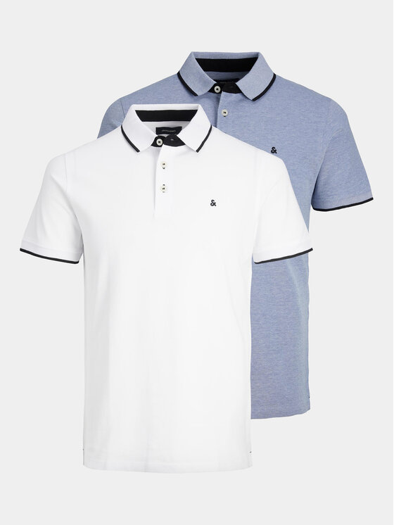 Jack & Jones Komplet koszulek polo Paulos 12191216 Kolorowy Slim Fit