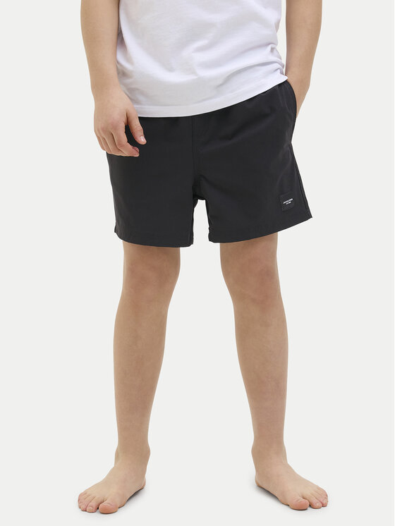 Jack & Jones Junior Szorty kąpielowe Maui 12273848 Czarny Regular Fit