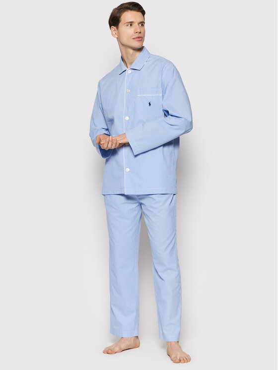 Polo Ralph Lauren Piżama 714514095001 Błękitny Regular Fit