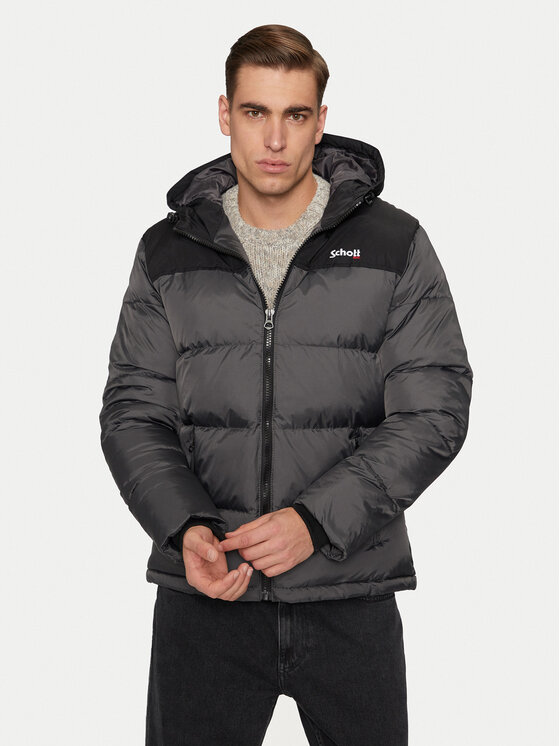 Schott NYC Kurtka zimowa UTAH2 Szary Regular Fit