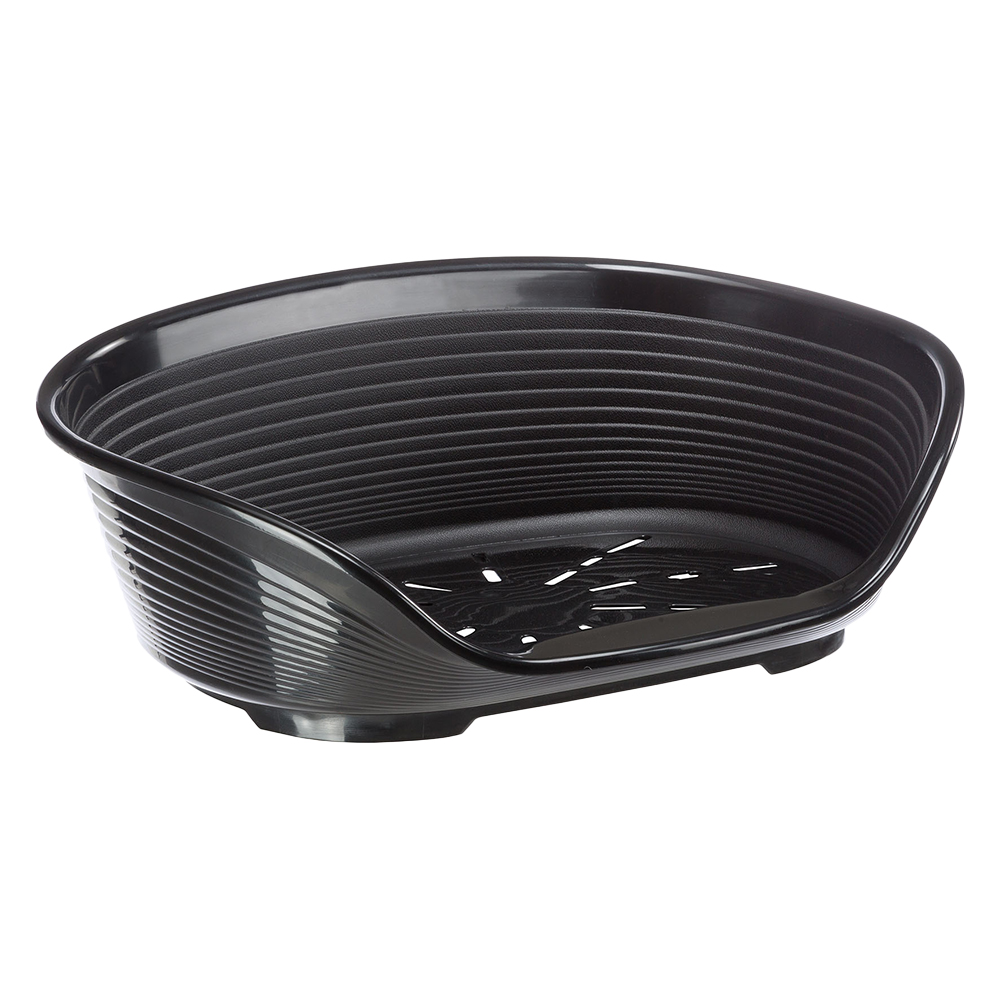 Ferplast Siesta Deluxe kosz, czarny - Kosz rozmiar 8: dł. x szer. x wys.: 82 x 59,5 x 25 cm