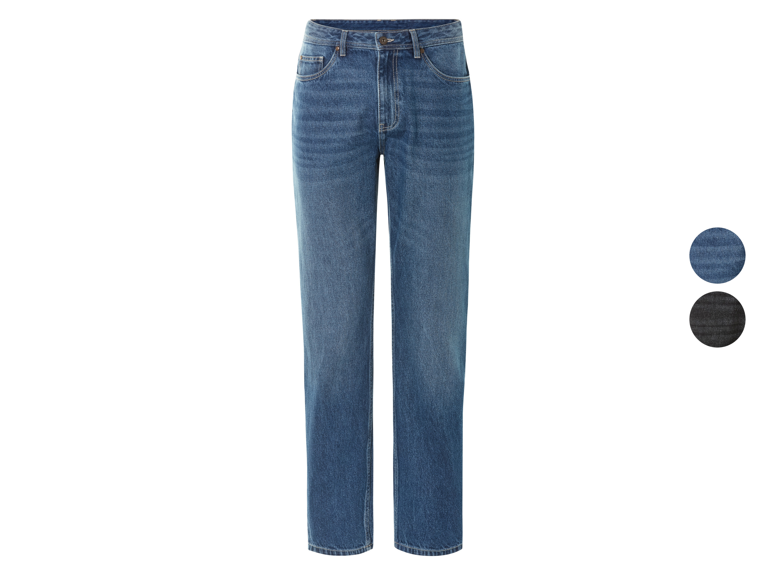 LIVERGY® Jeansy męskie z bawełny, Relaxed Fit
