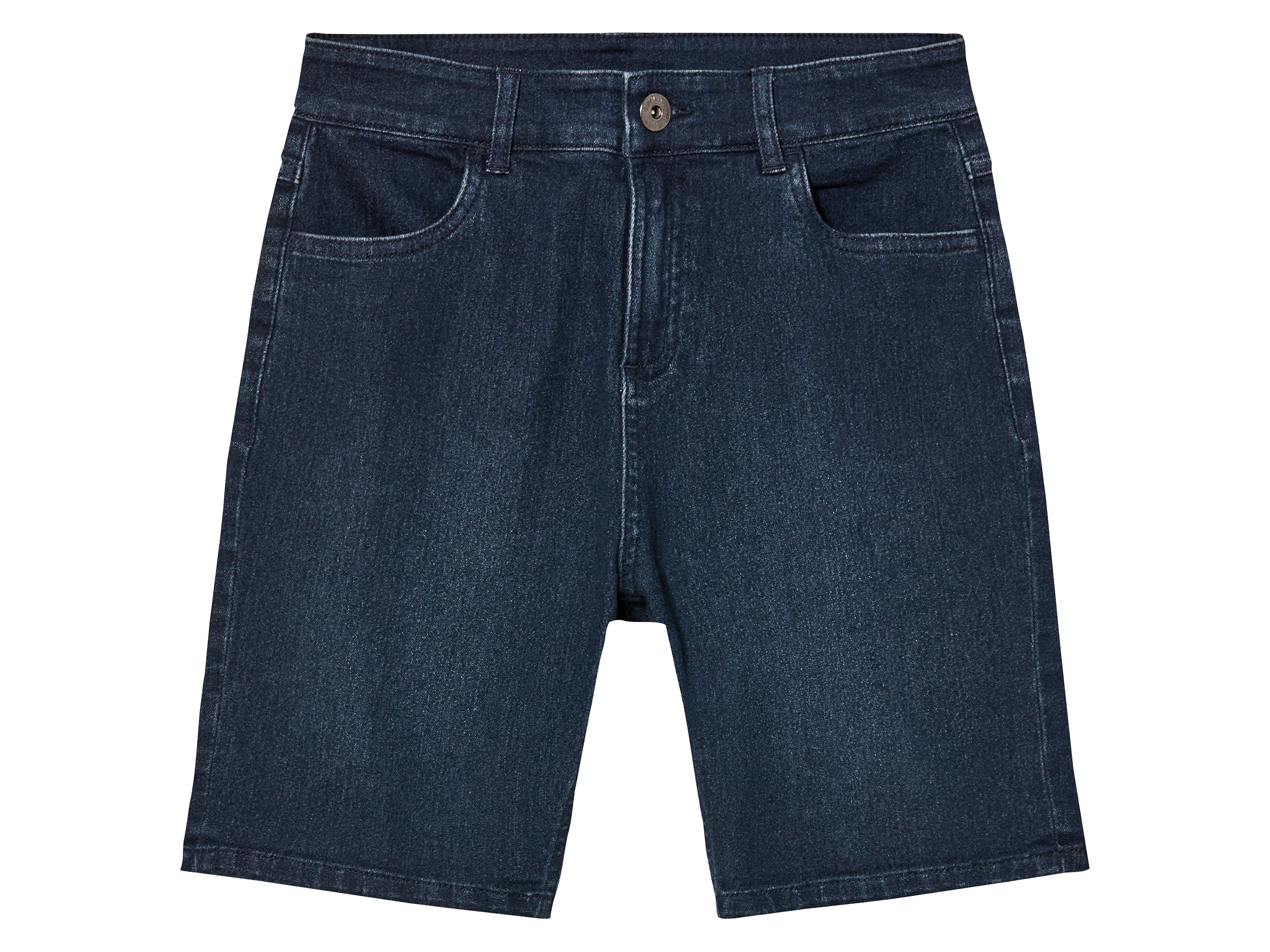 pepperts!® Spodenki jeansowe chłopięce z bawełną (158/164, Ciemnoniebieski)