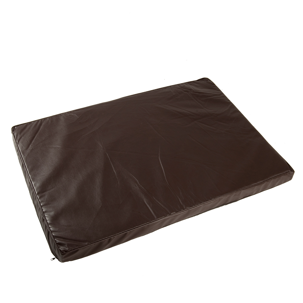 Materac dla psa Wellness z sztucznej gładkiej skóry - Dł. x szer. x wys.: 100 x 70 x 6 cm