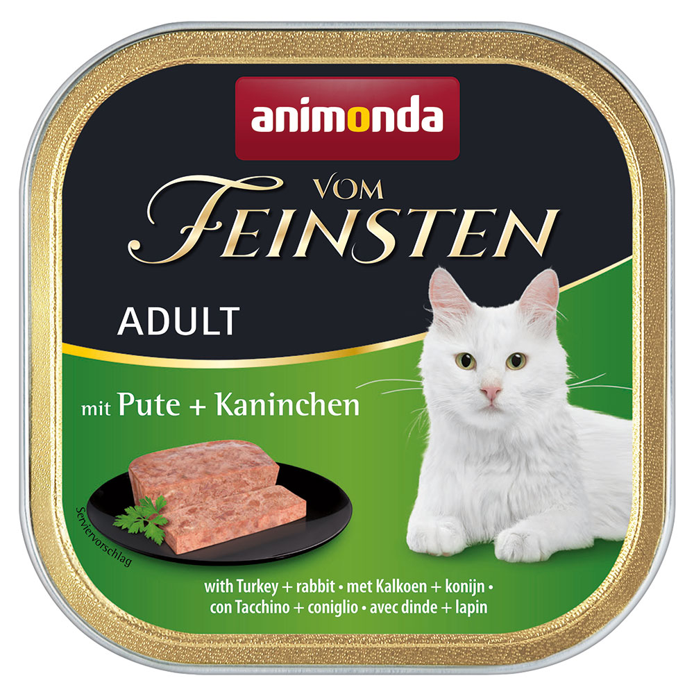 animonda vom Feinsten Adult, 6 x 100 g - Indyk z królikiem