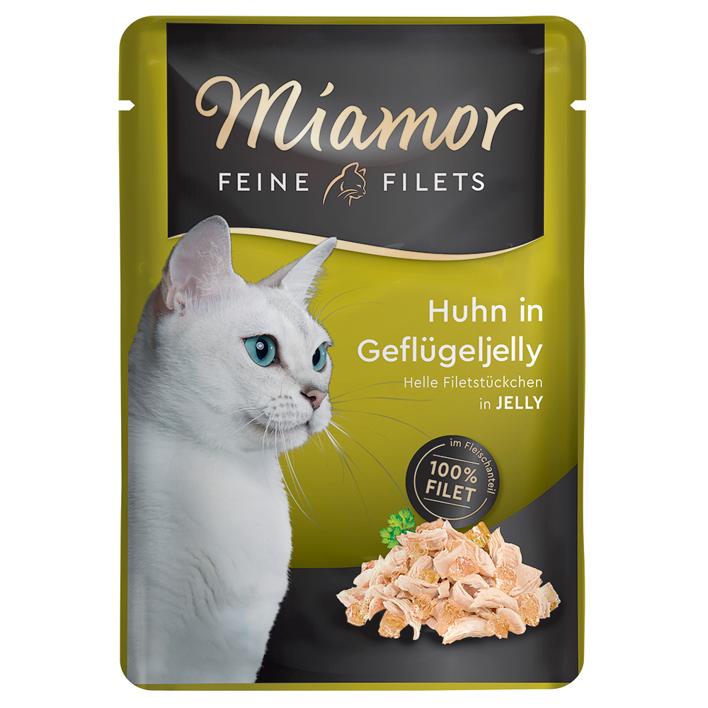 Miamor Feine Filets w saszetkach, 6 x 100 g - Kurczak z galaretką drobiową