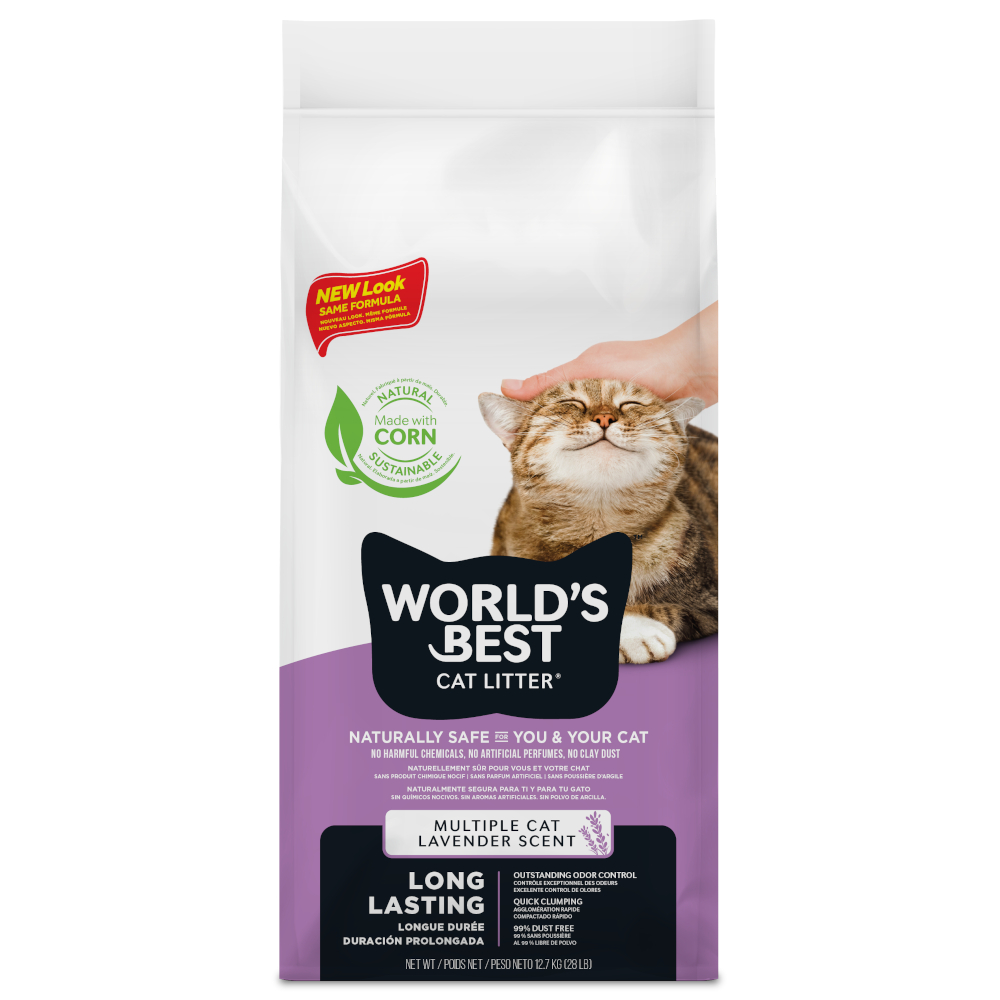 Worlds Best Cat Litter Lawendowy, zapachowy żwirek dla kota - 12,7 kg