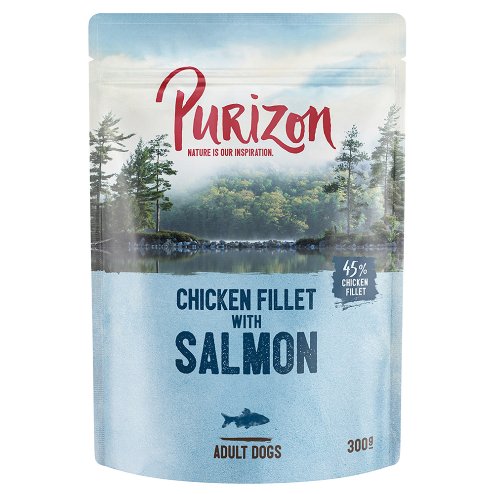 Megapakiet  Purizon Adult, 24 x 300 g - Łosoś ze szpinakiem i kokosem