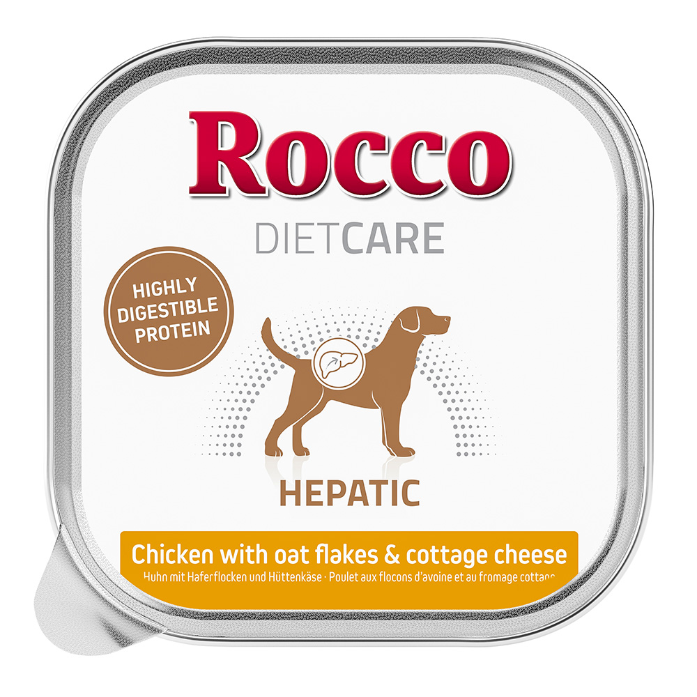 Rocco Diet Care Hepatic kurczak z płatkami owsianymi i twarogiem, 150g - 20 x 150 g