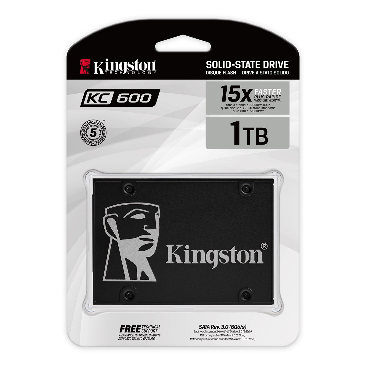 Dysk SSD Kingston KC600 1TB 2,5" SATA