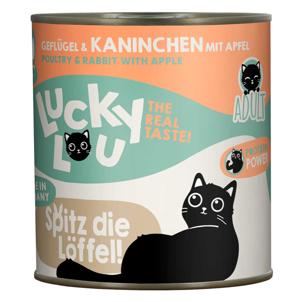 Lucky Lou Adult, 6 x 800 g - Drób i królik