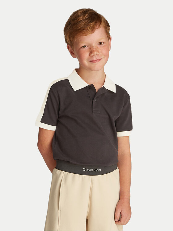 Calvin Klein Jeans Polo IB0IB02485 Czarny Regular Fit
