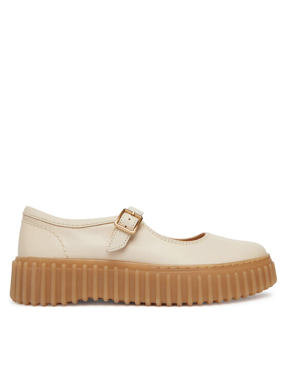 Clarks Półbuty Torhill Jane 26186305 Écru