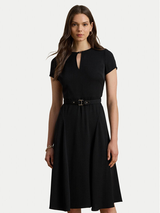 LAUREN RALPH LAUREN Sukienka koktajlowa 200973369002 Czarny Flare Fit