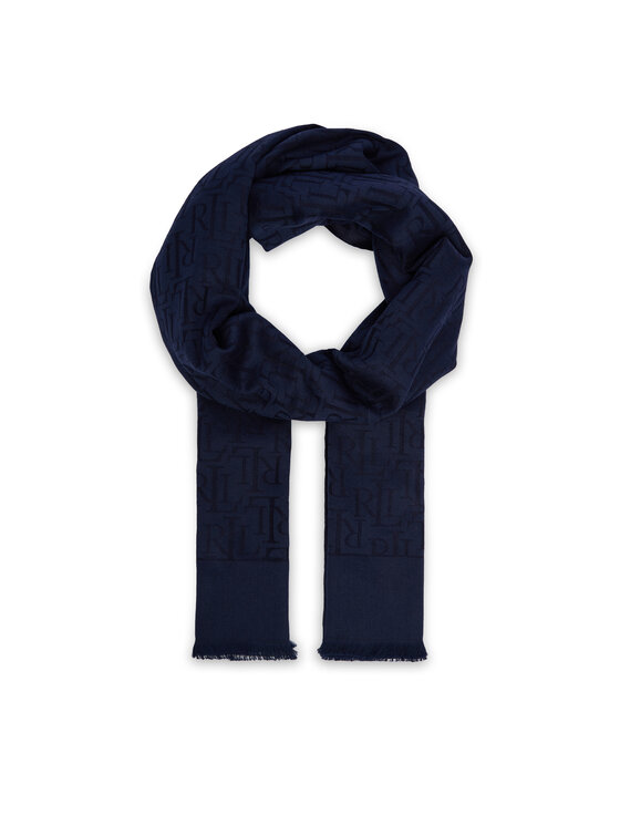LAUREN RALPH LAUREN Szal 454937219001 Granatowy