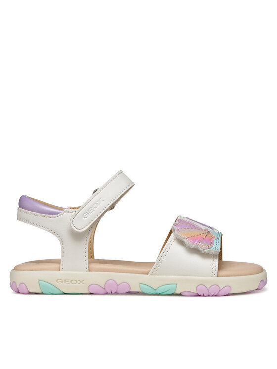 Geox Sandały J Sandal Haiti Girl J658ZB 05402 C0814 S Biały