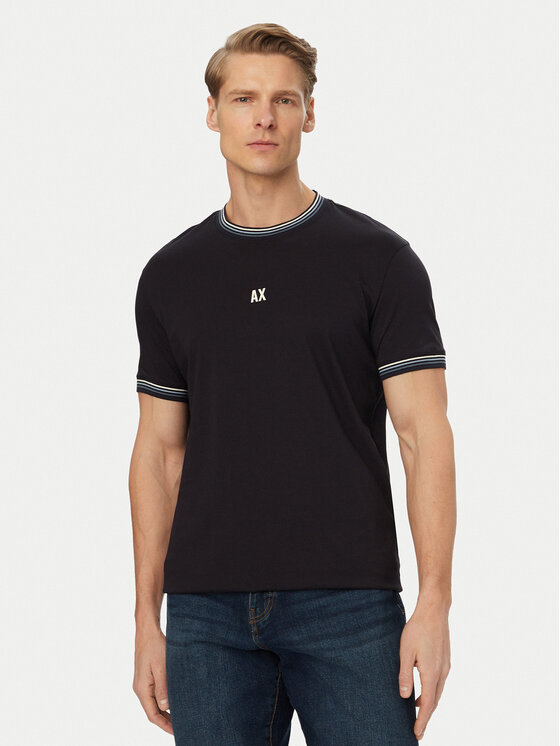 Armani Exchange T-Shirt XM002451 AF10356 UB101 Granatowy Regular Fit