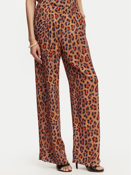 LOLA CASADEMUNT Spodnie palazzo MS2614002 Brązowy Wide Leg