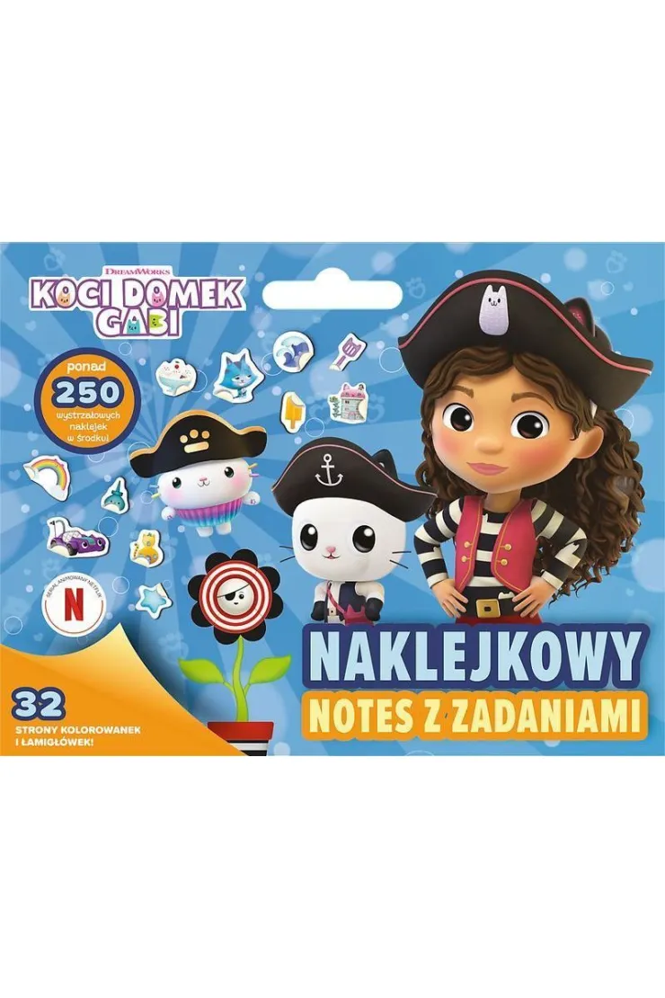 Koci Domek Gabi. Naklejkowy notes z zadaniami