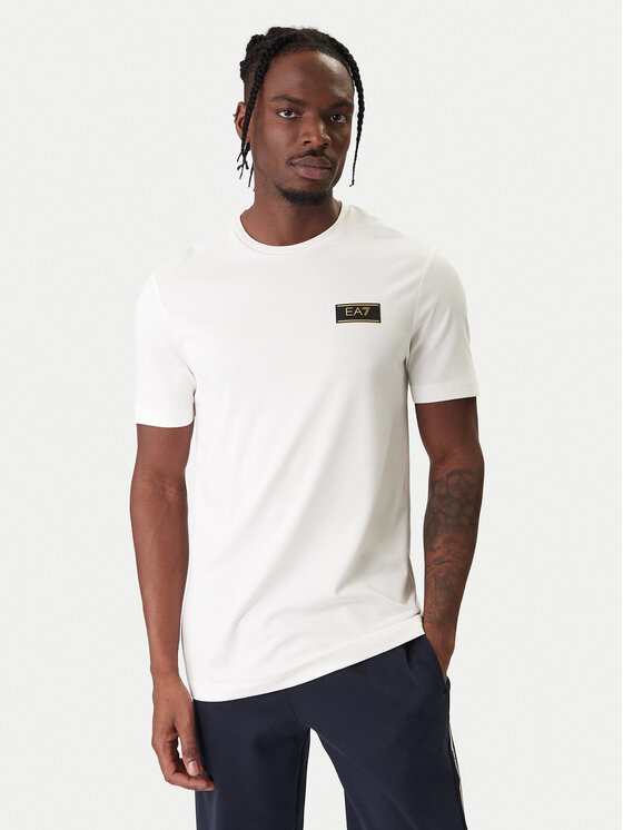 EA7 Emporio Armani T-Shirt 7M001331 AF13739 U0004 Écru Regular Fit