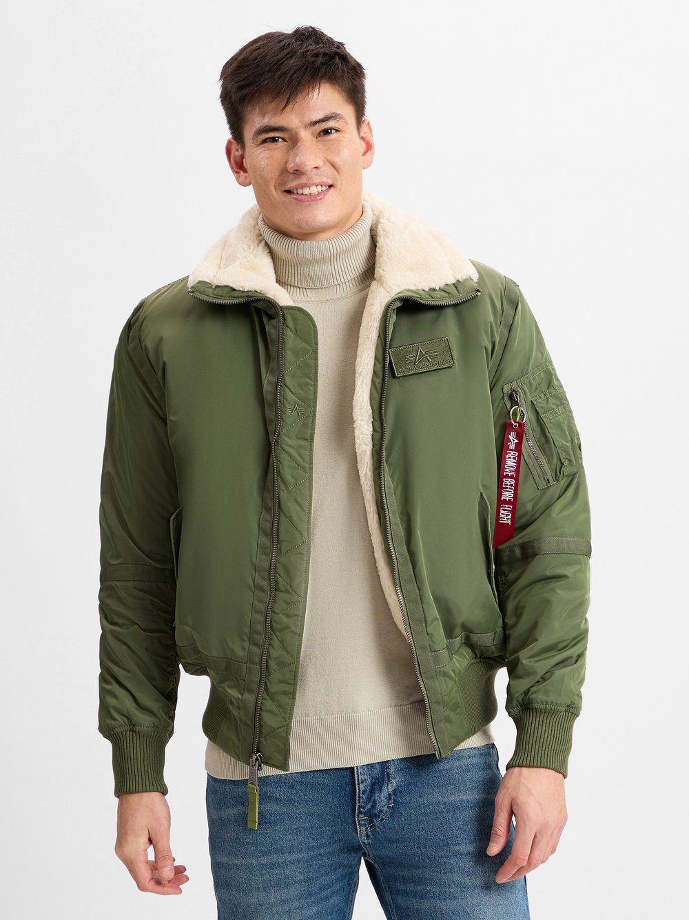 Alpha Industries Kurtka męska Mężczyźni Sztuczne włókno zielony, M