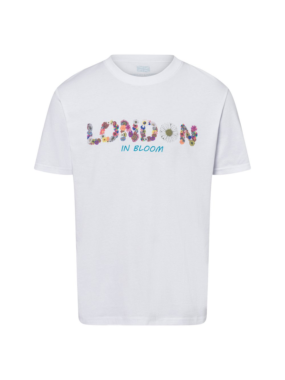 Finshley & Harding London Koszulka męska - Hunt Mężczyźni Bawełna biały, S