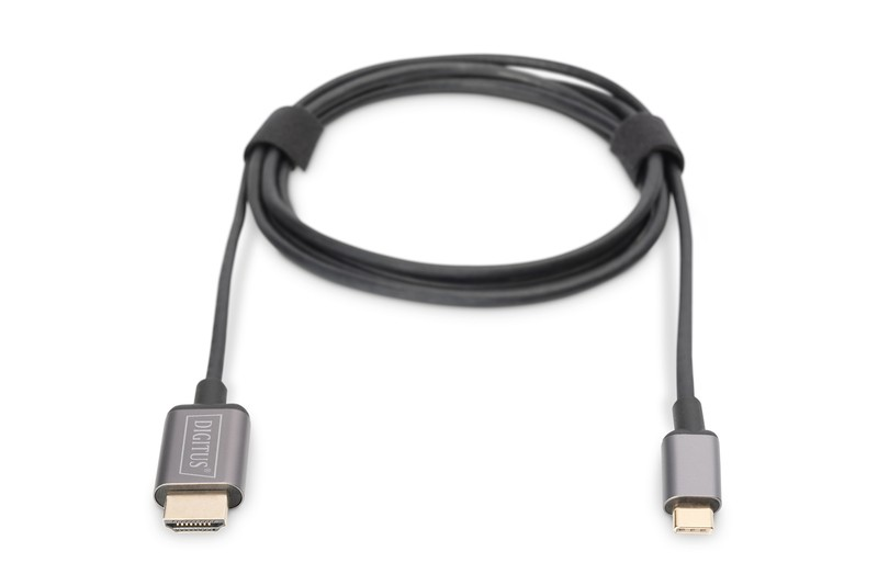 Kabel adapter HDMI 4K 30Hz na USB Typ C 3.1 metalowa obudowa HQ