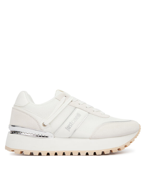 Just Cavalli Sneakersy 80RA3SJ1 ZSE48 Biały