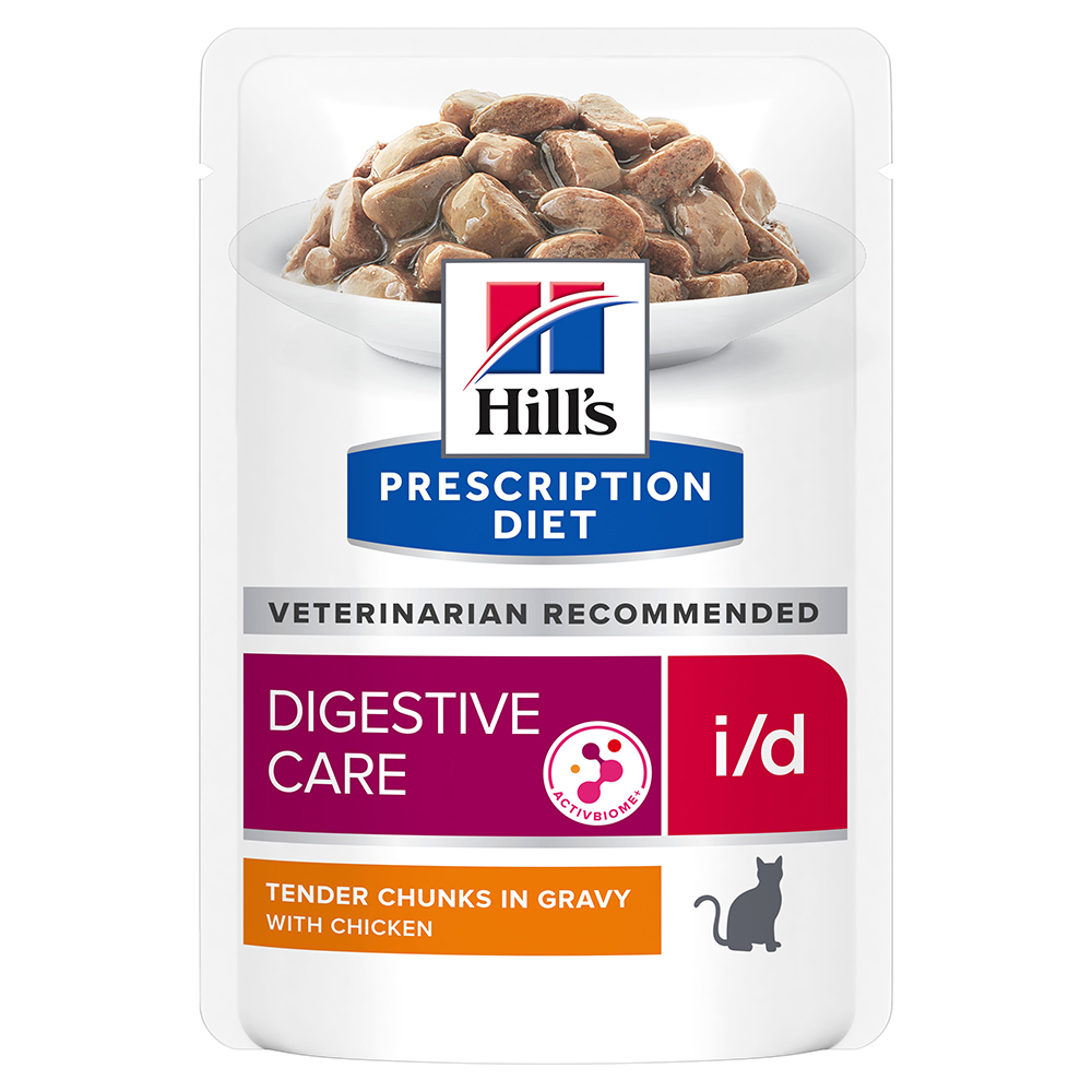48 x 85 g / 96 x 82 g / 96 x 156 g Hill's Prescription Diet, karma mokra dla kota w super cenie! -  i/d Digestive Care, kurczak w sosie, 48 x 85 g
