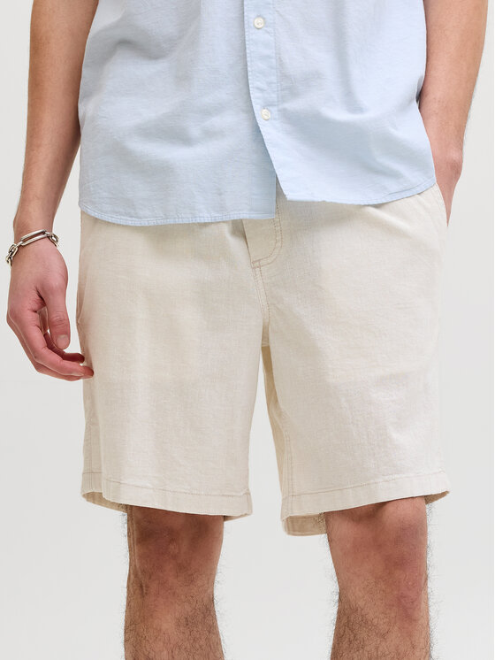 Jack & Jones Szorty materiałowe Jaiden 12293768 Beżowy Relaxed Fit