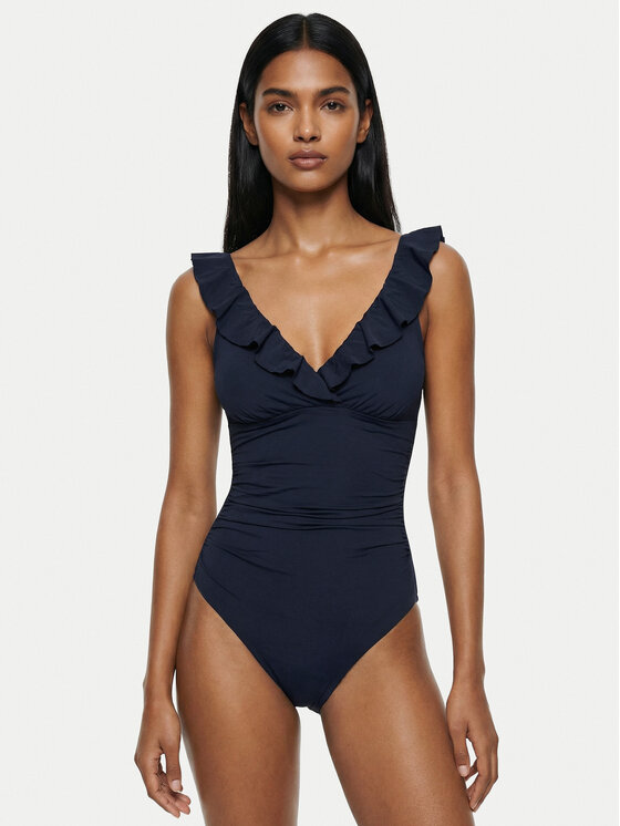 LAUREN RALPH LAUREN Strój kąpielowy 20601010 Granatowy
