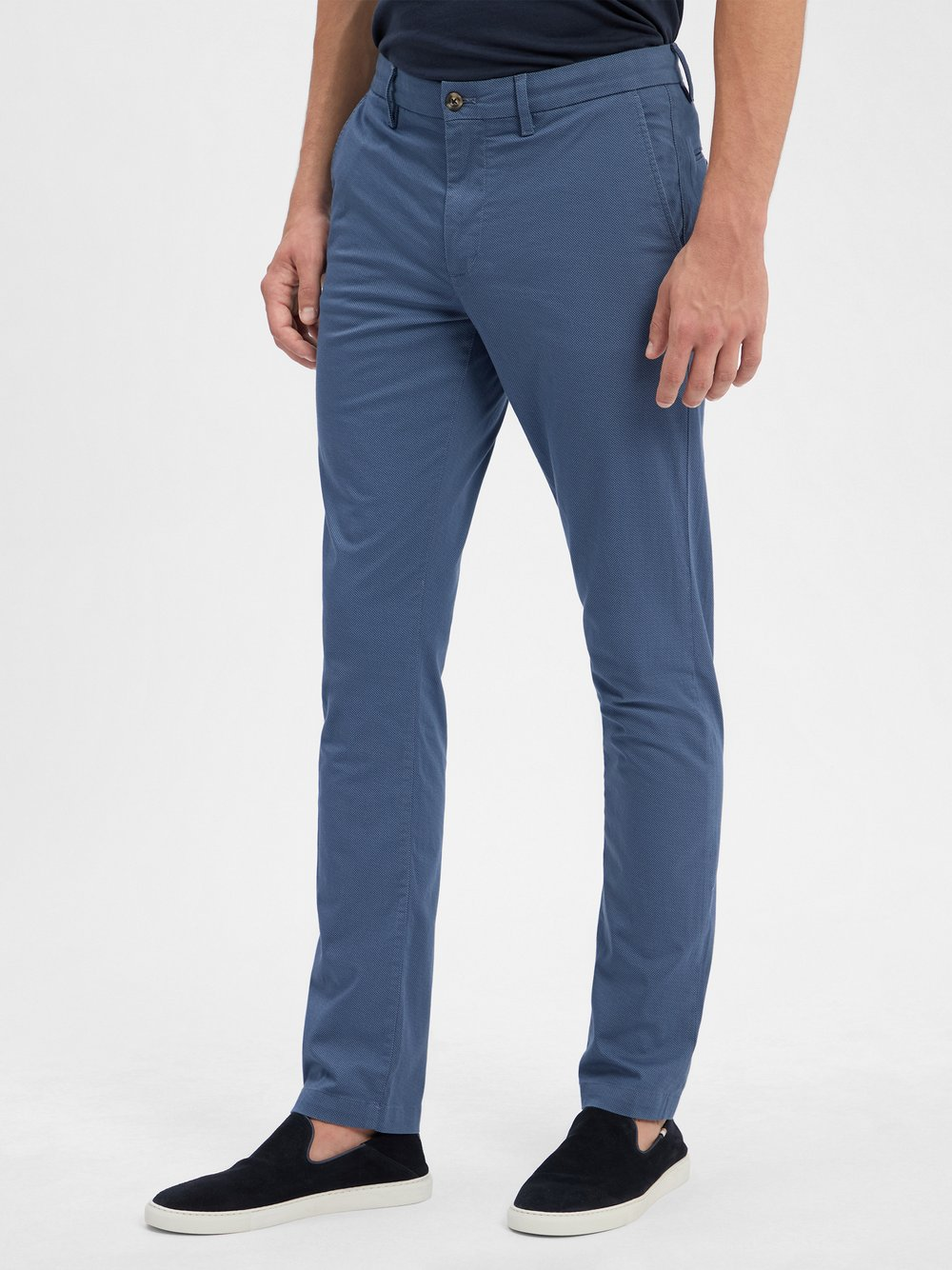 Tommy Hilfiger Chino - Bleecker Slim Fit Mężczyźni Bawełna niebieski, 34-32