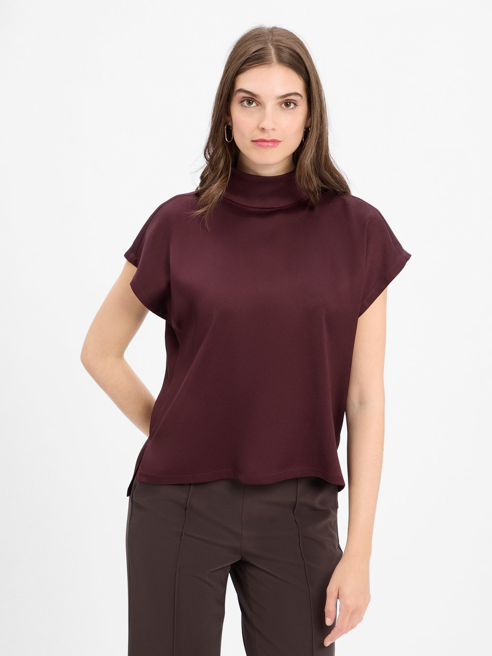 Drykorn Damska satynowa bluzka - Alaria Kobiety Satyna lila, 40
