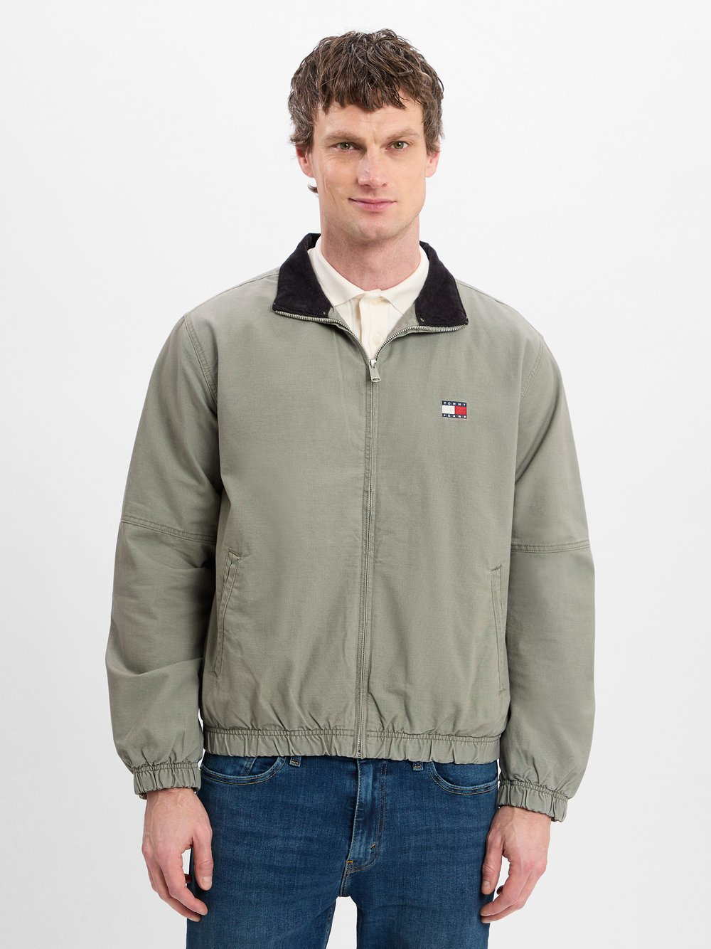 Tommy Jeans Bluza męska - Tim Mężczyźni Bawełna zielony, S