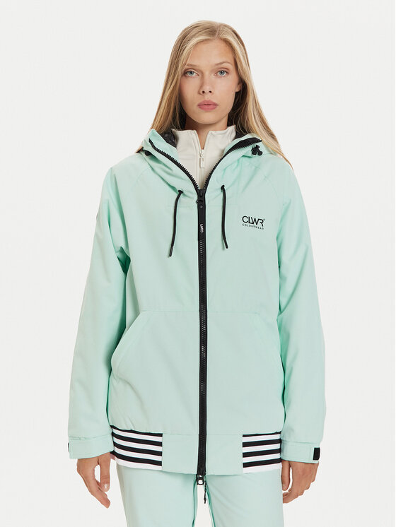 Colourwear Kurtka narciarska 7010319 Zielony Regular Fit