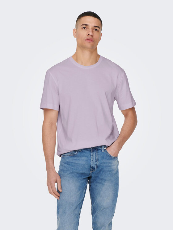 Only & Sons T-Shirt 22025208 Fioletowy Regular Fit