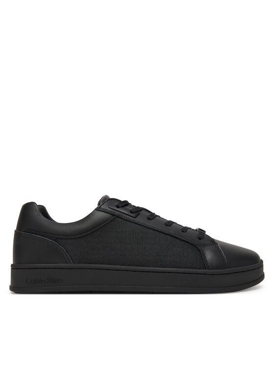Calvin Klein Sneakersy Low Top Lace Up Eyelet Jaq Mono HM0HM01815 Czarny