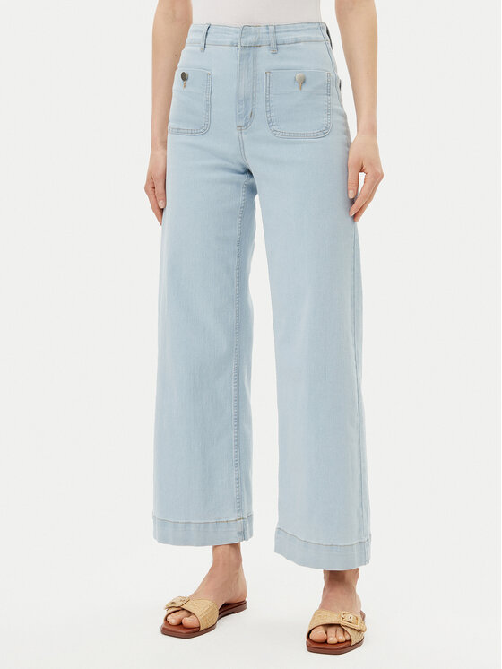 Vero Moda Jeansy Kayla 10328192 Niebieski Wide Leg