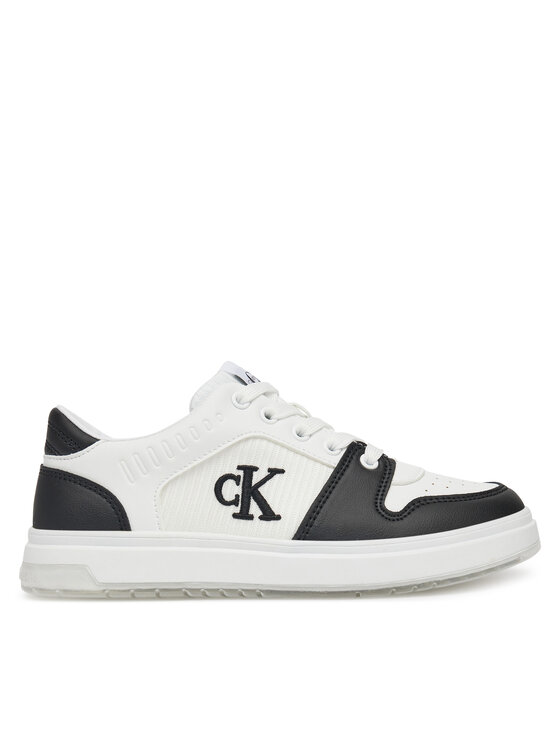 Calvin Klein Jeans Sneakersy Low Cut Lace-Up Sneaker V3X9-82093-1697 S Biały
