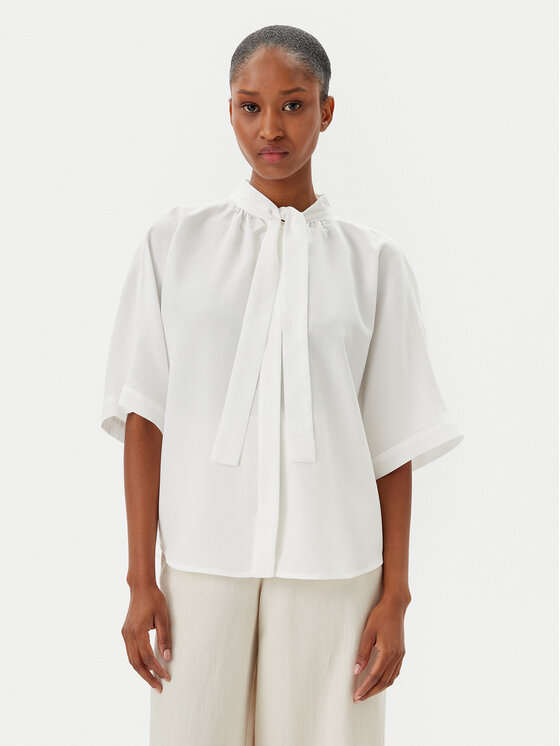 Marc O'Polo Bluzka 503 0840 41013 Biały Relaxed Fit