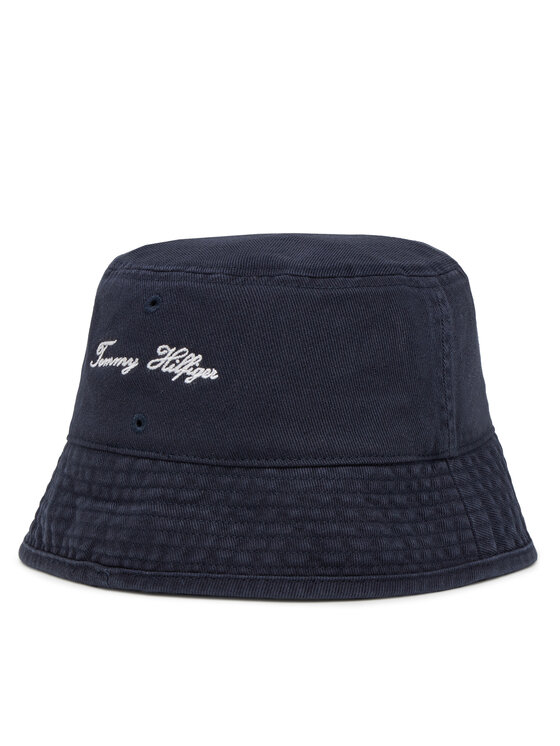 Tommy Hilfiger Kapelusz Seasonal Flag Bucket AM0AM13384 Granatowy
