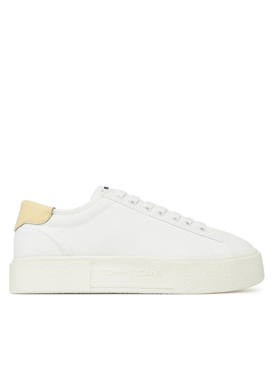 Tommy Jeans Sneakersy Tjw Flatform Canvas Sneaker EN0EN02792 Écru